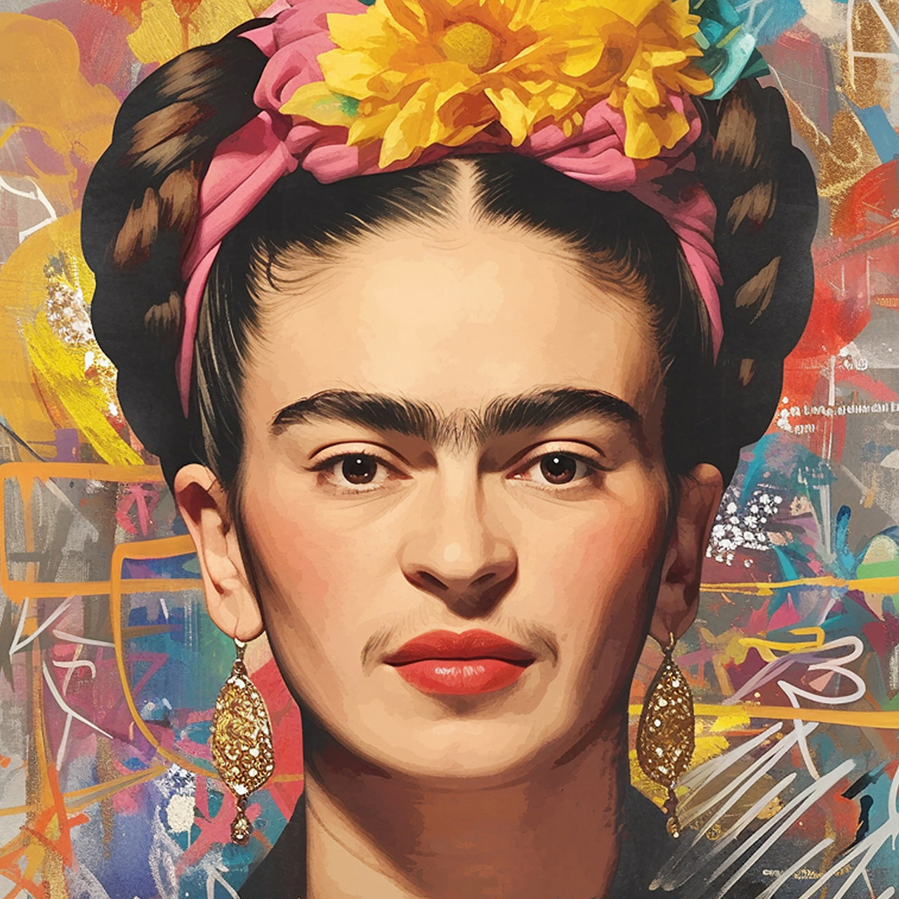 tableau en verre Flair mexicain coloré