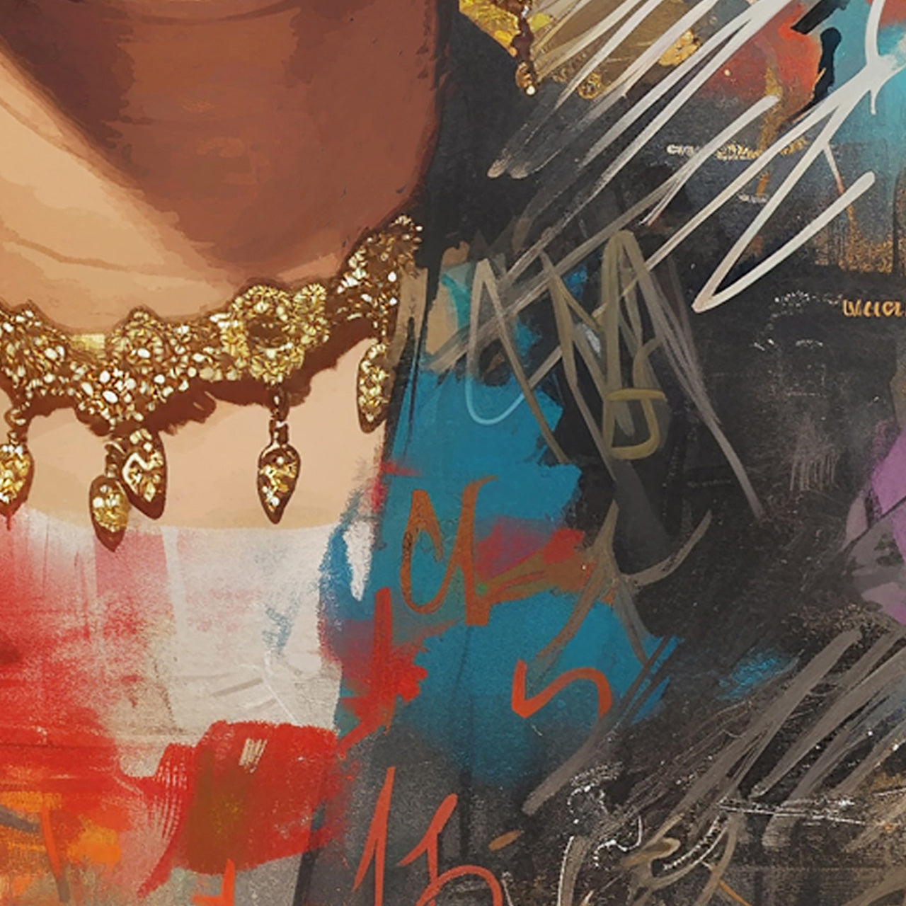 tableau en verre Flair mexicain coloré