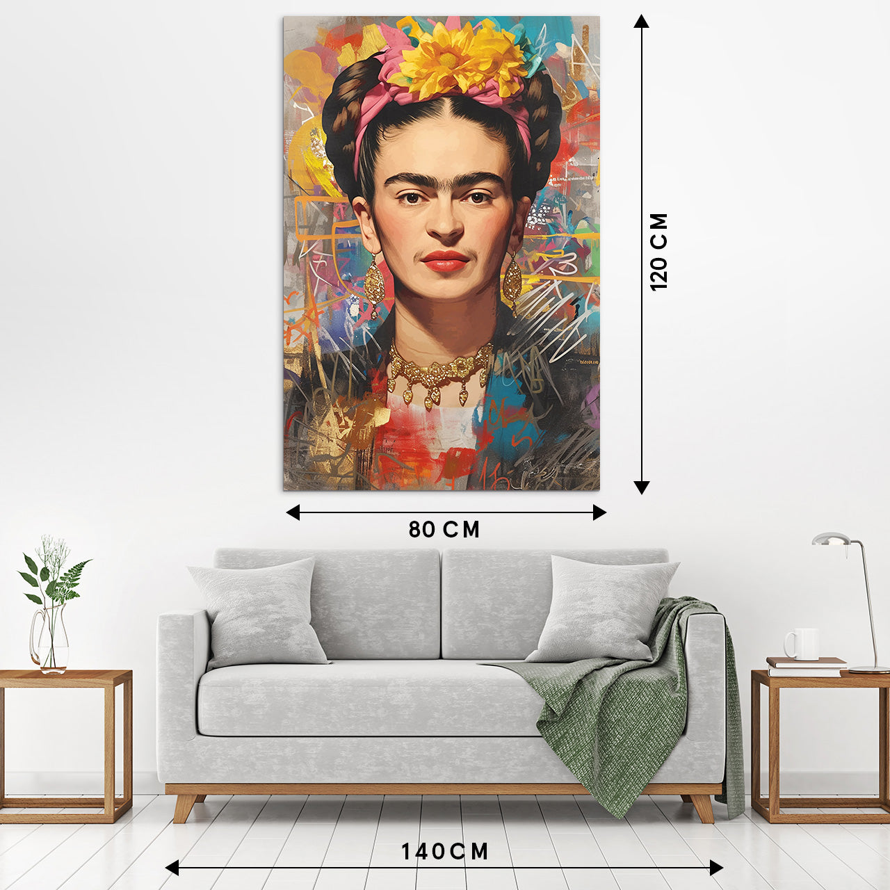 tableau en verre Flair mexicain coloré