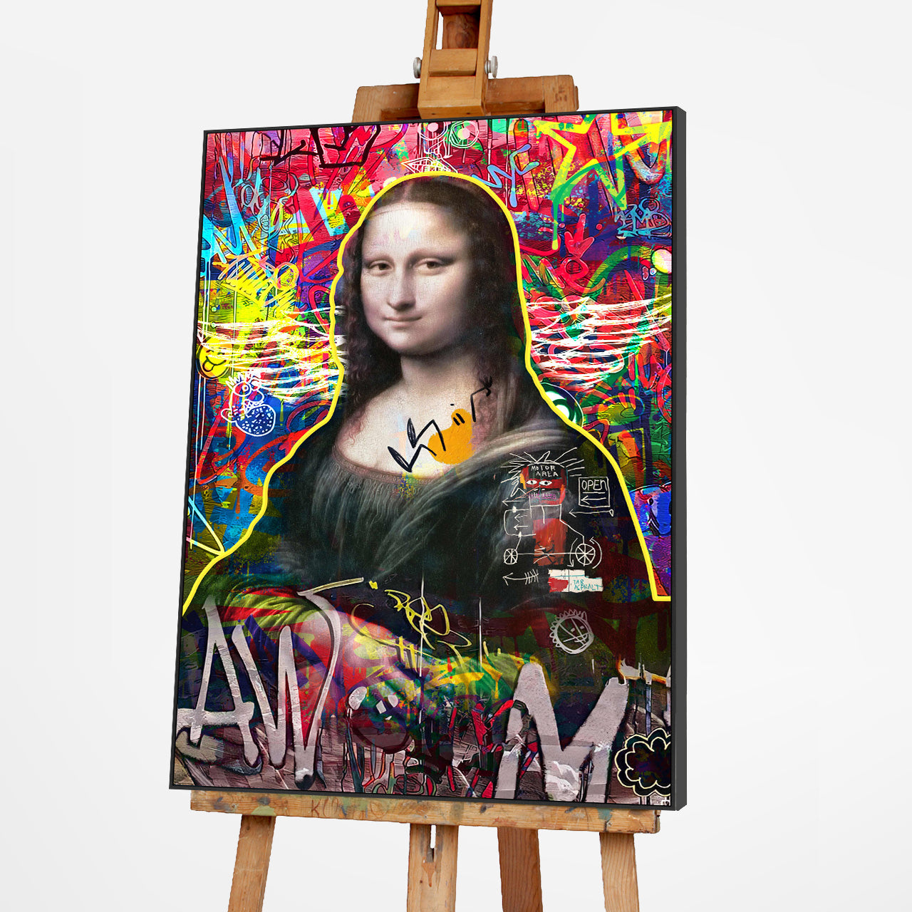 Gemälde Modern Lisa
