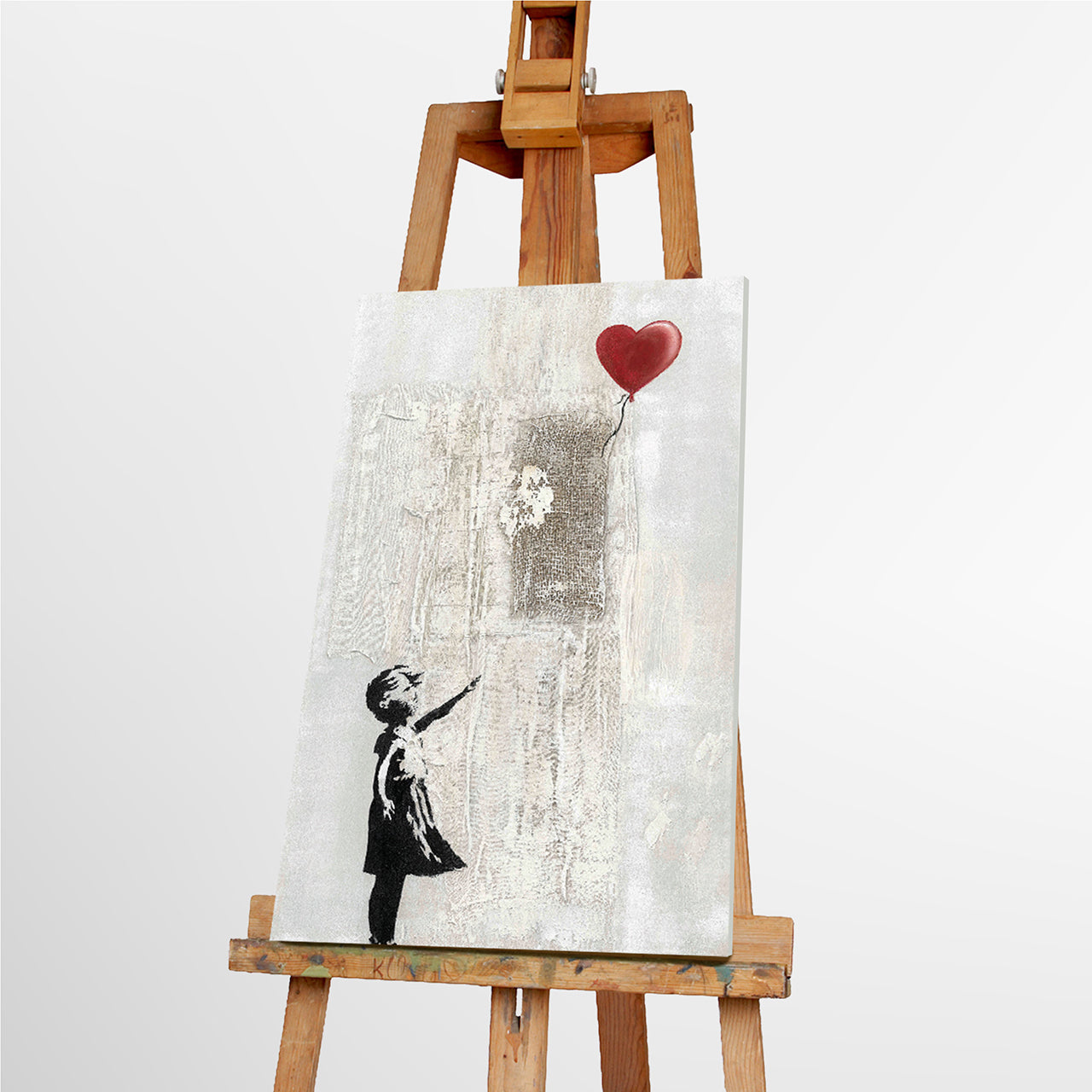 Painting Love Balloon Girl