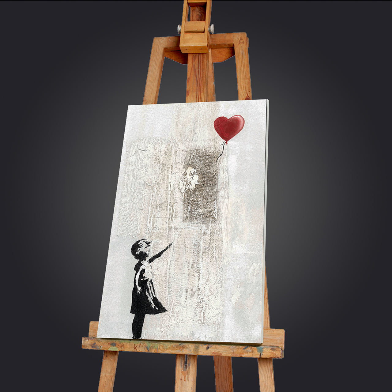 Painting Love Balloon Girl