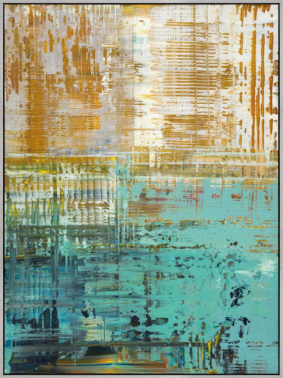 Painting turquoise gold