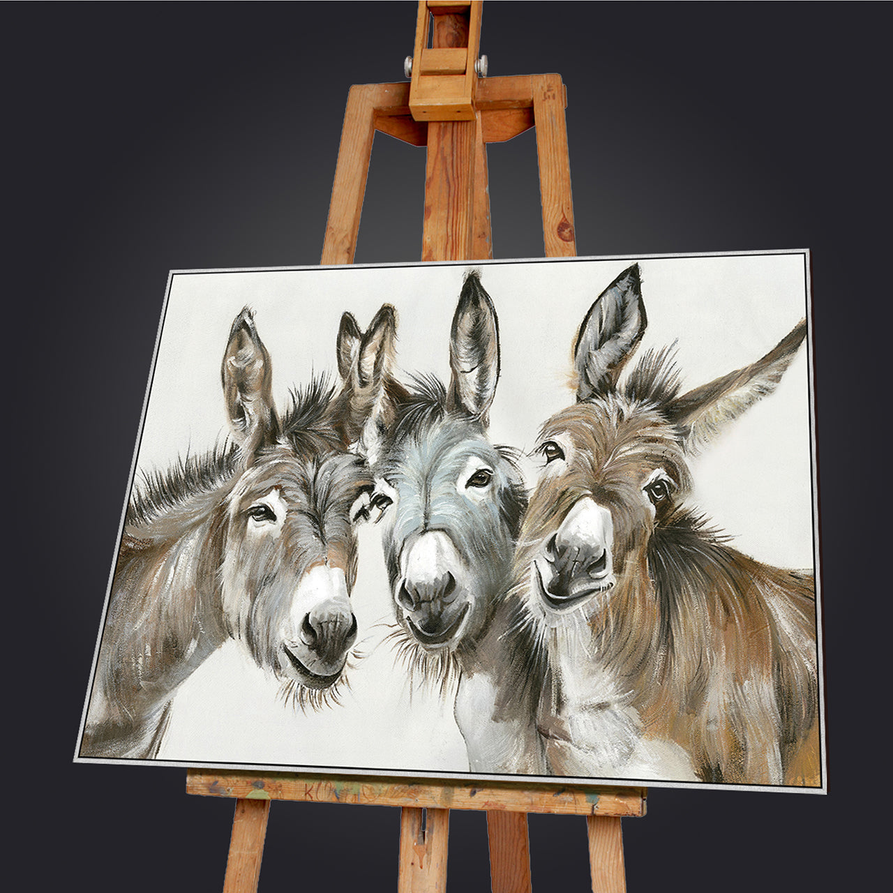 Painting Three Donkeys