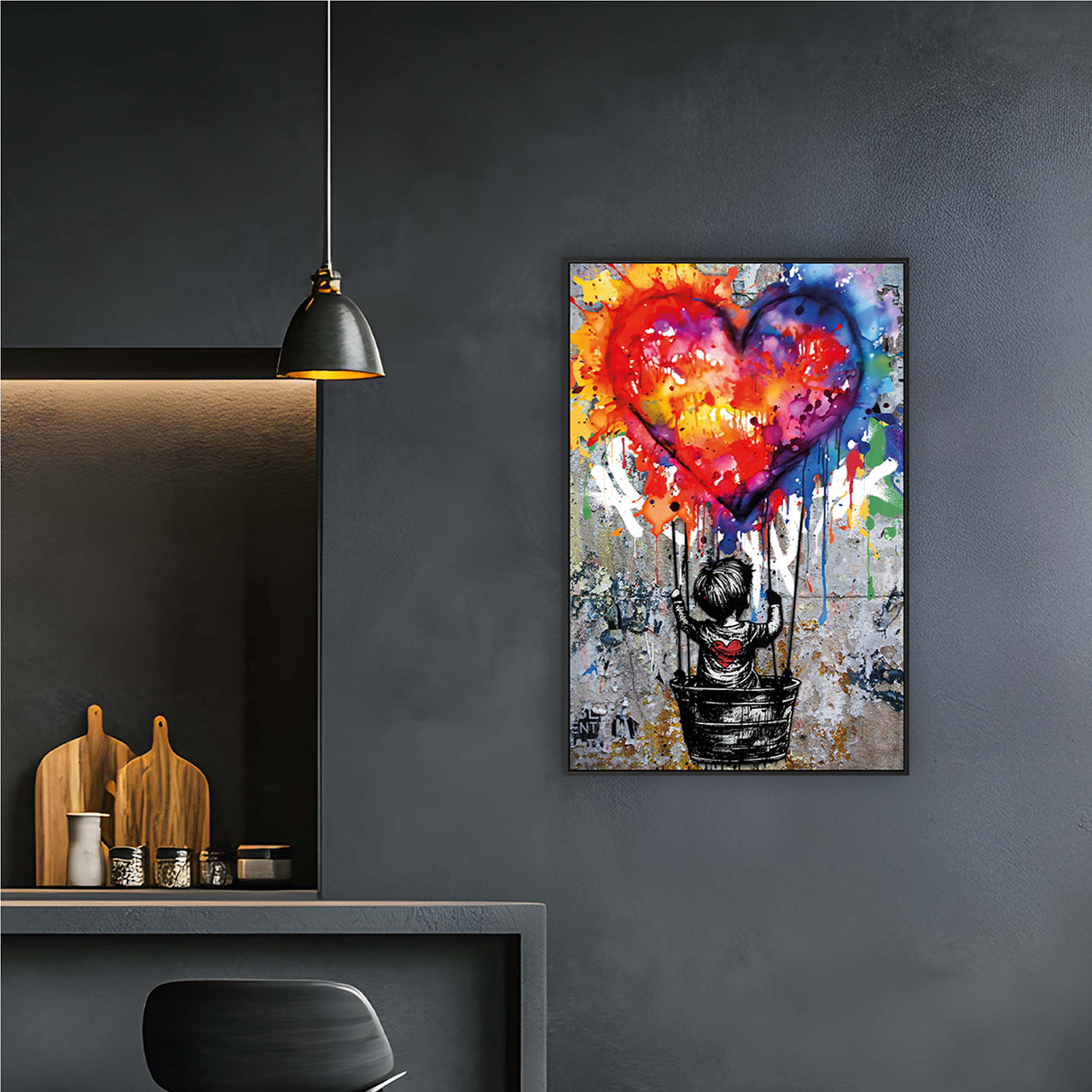 Painting Love Balloon