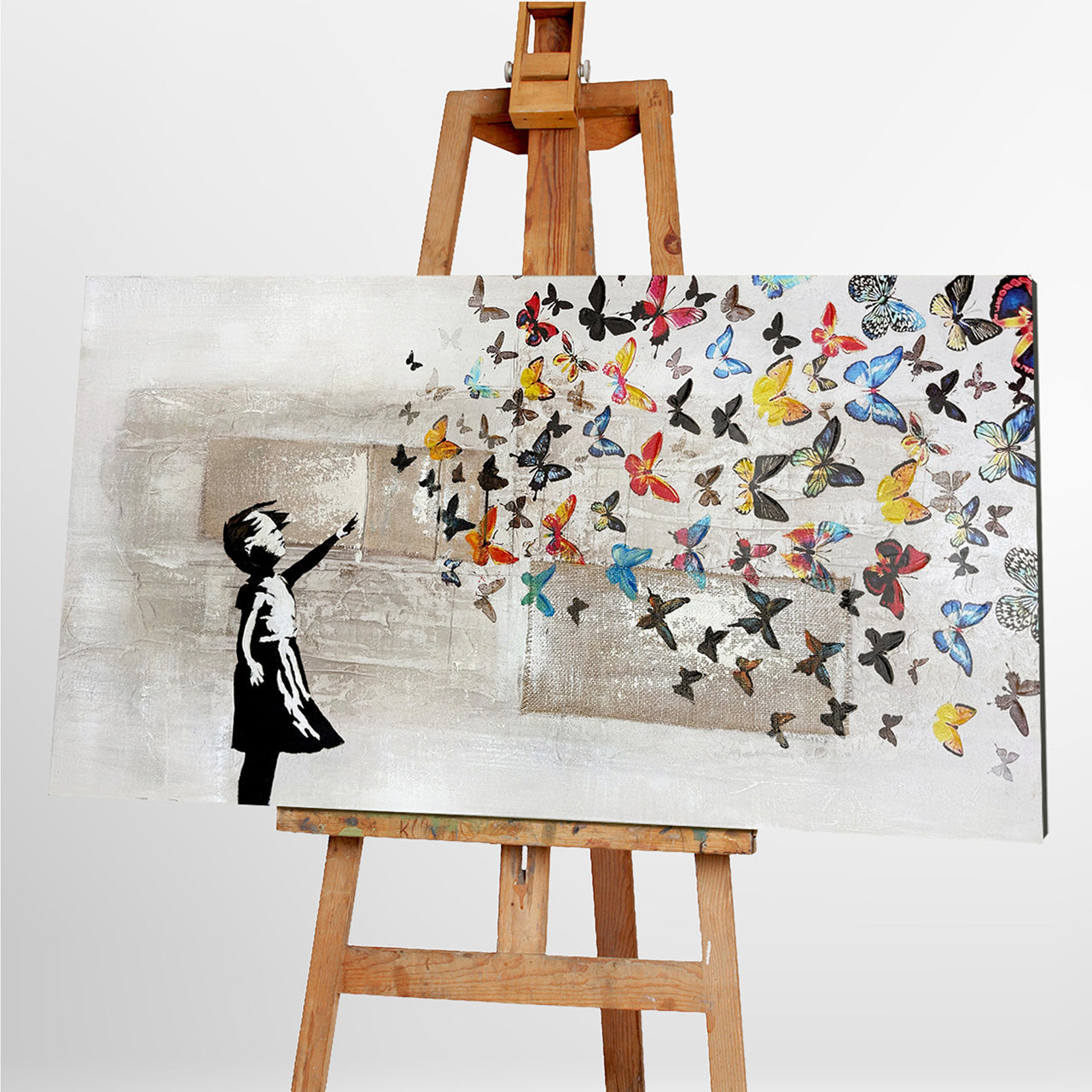Painting Butterfly Girl