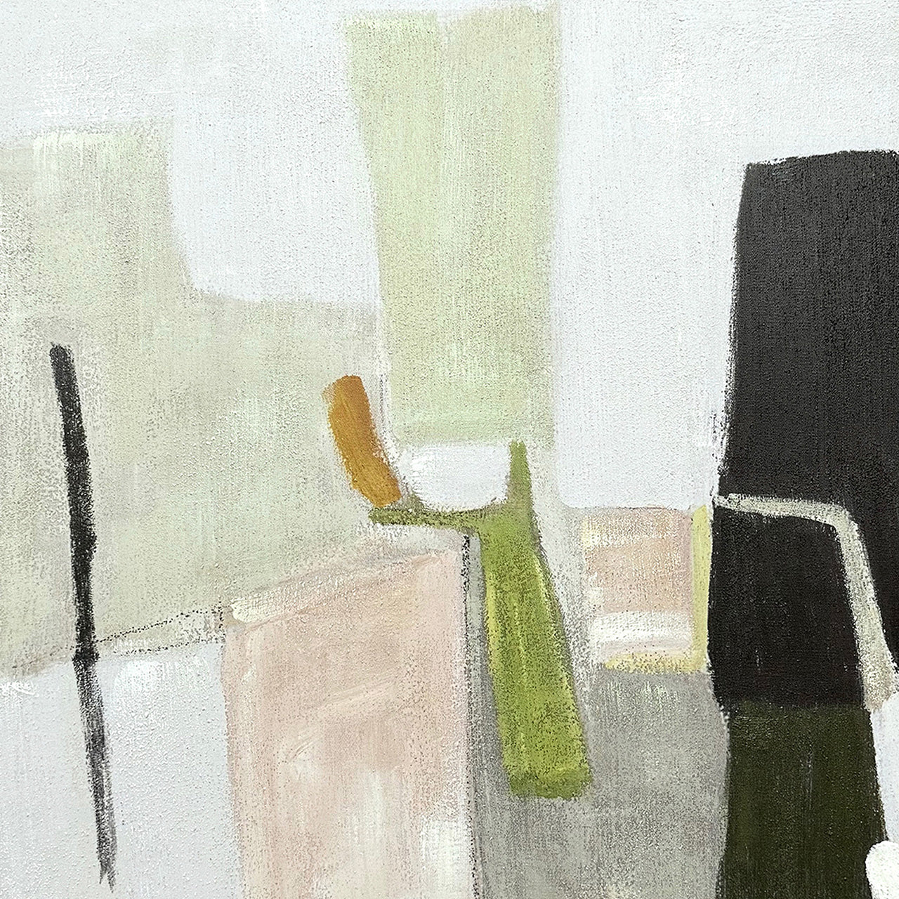 Painting Olive Color Blocks
