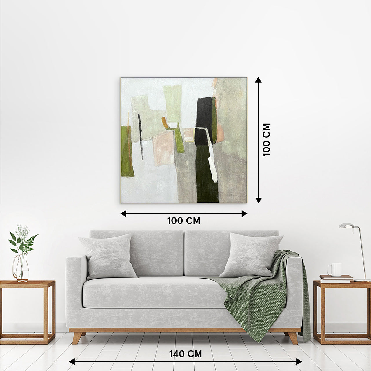 Painting Olive Color Blocks