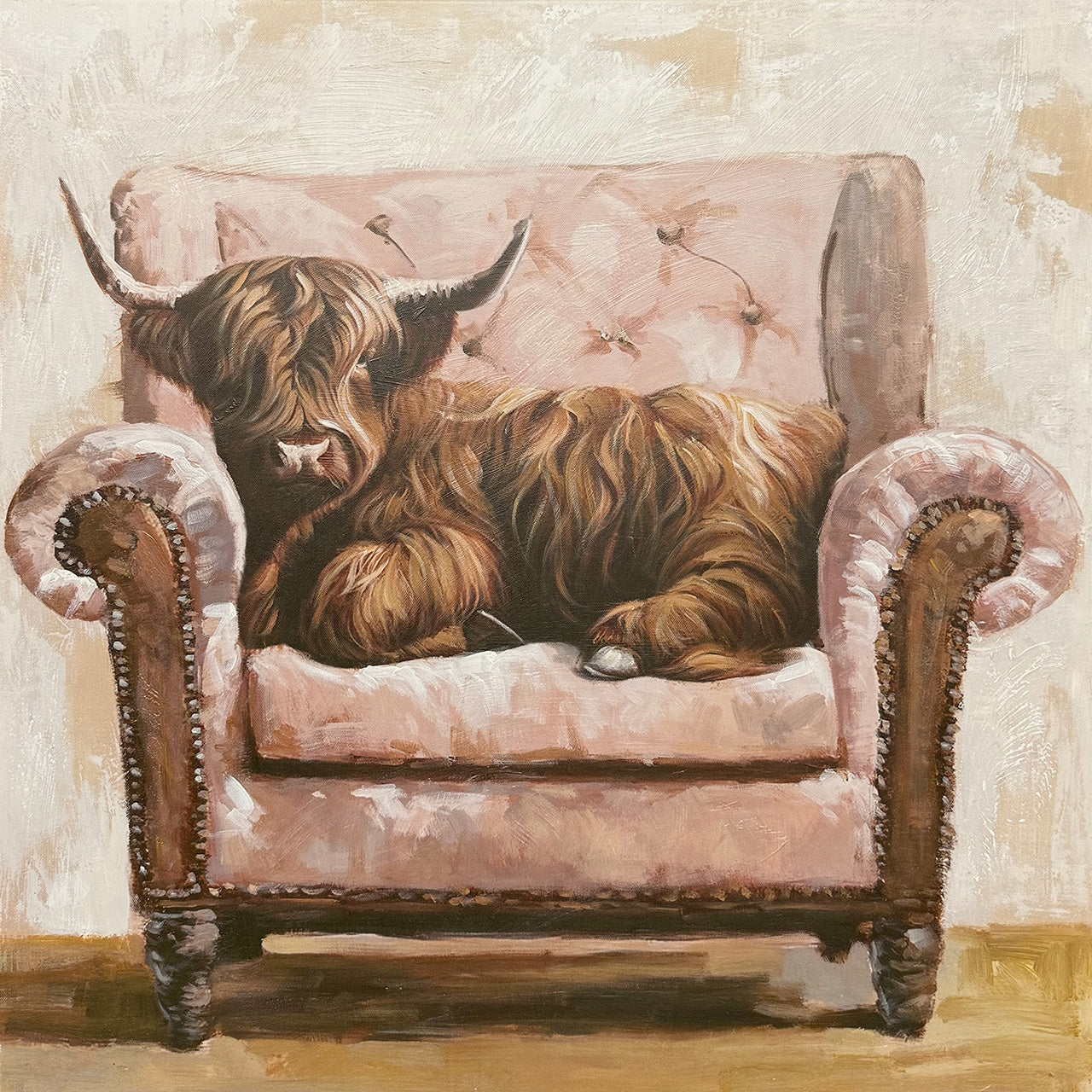 Gemälde Sofa Cattle