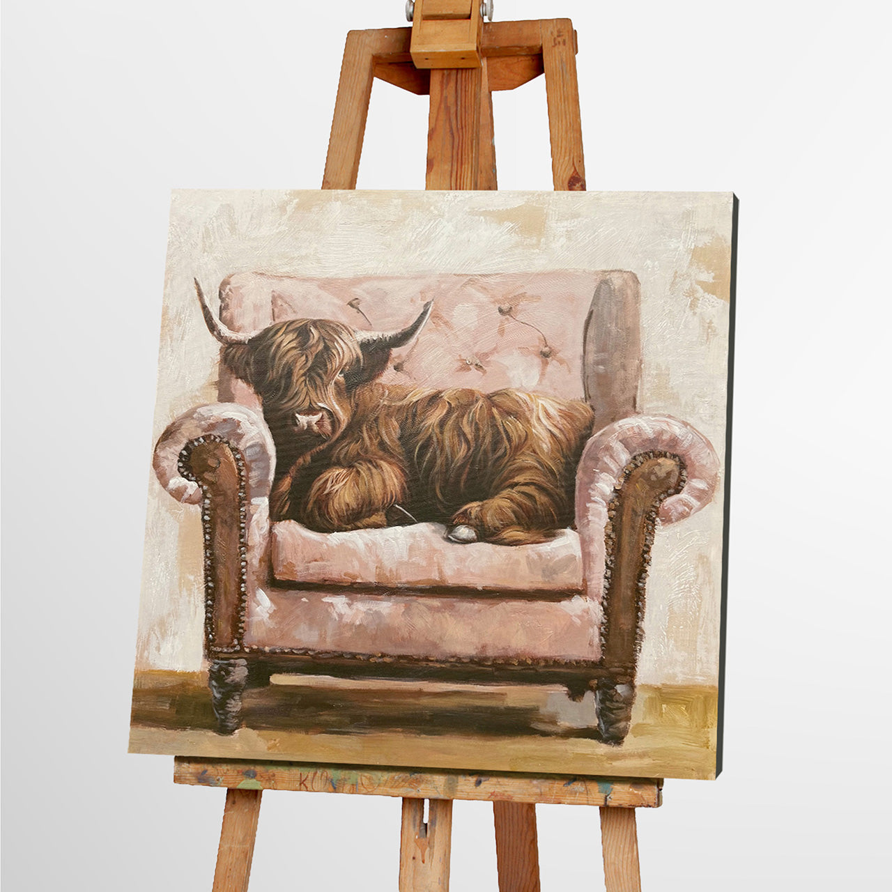 Gemälde Sofa Cattle