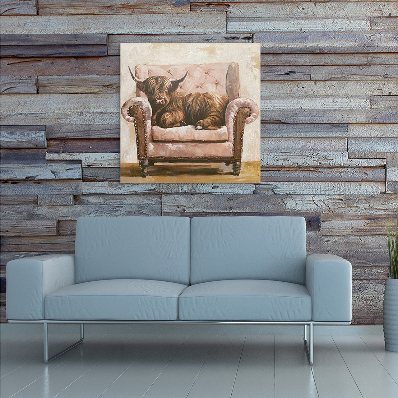 Gemälde Sofa Cattle