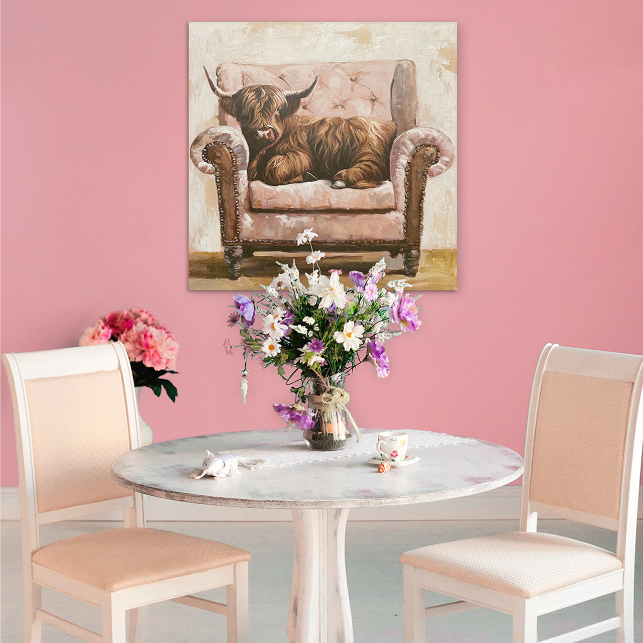 Gemälde Sofa Cattle