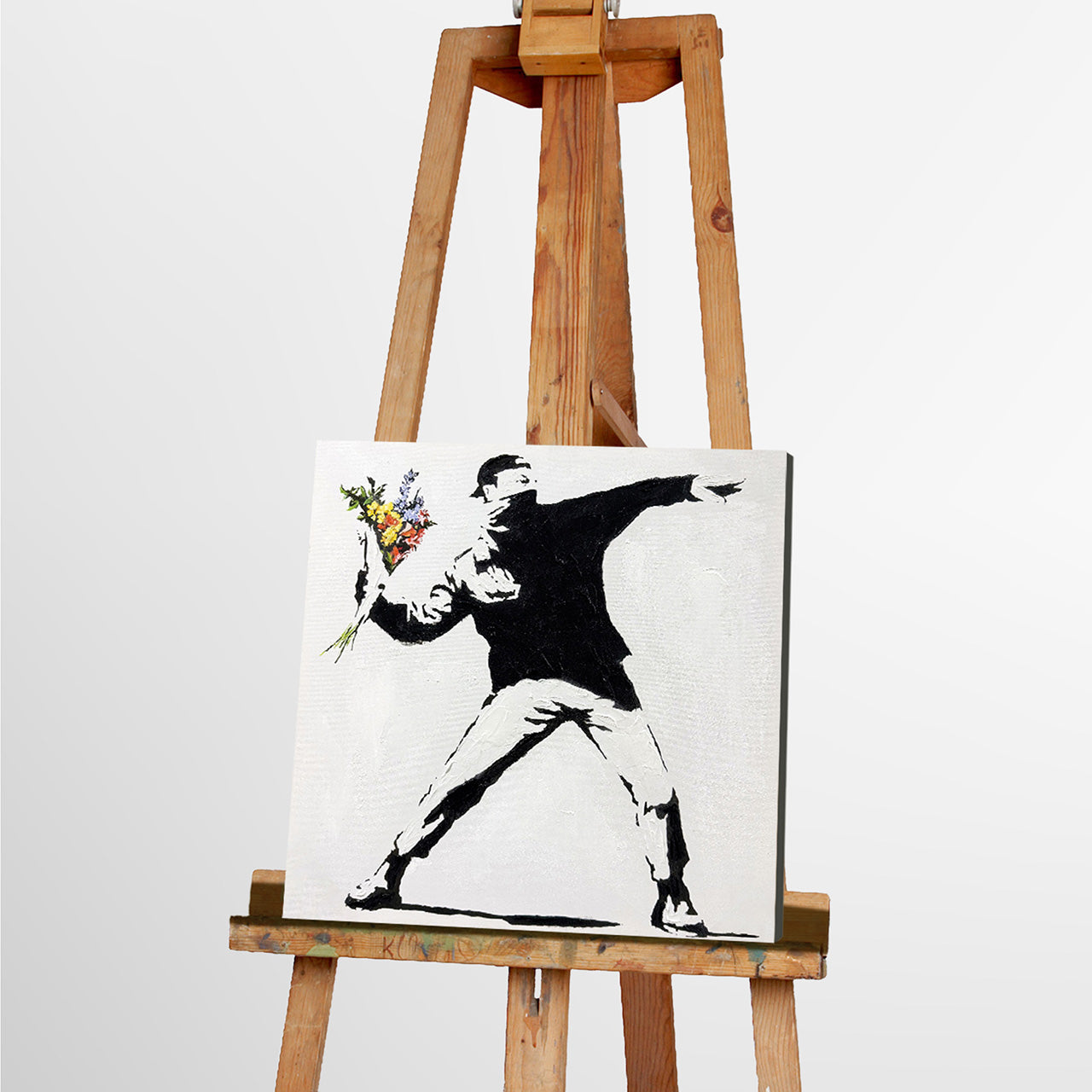 Gemälde Blumenwerfer