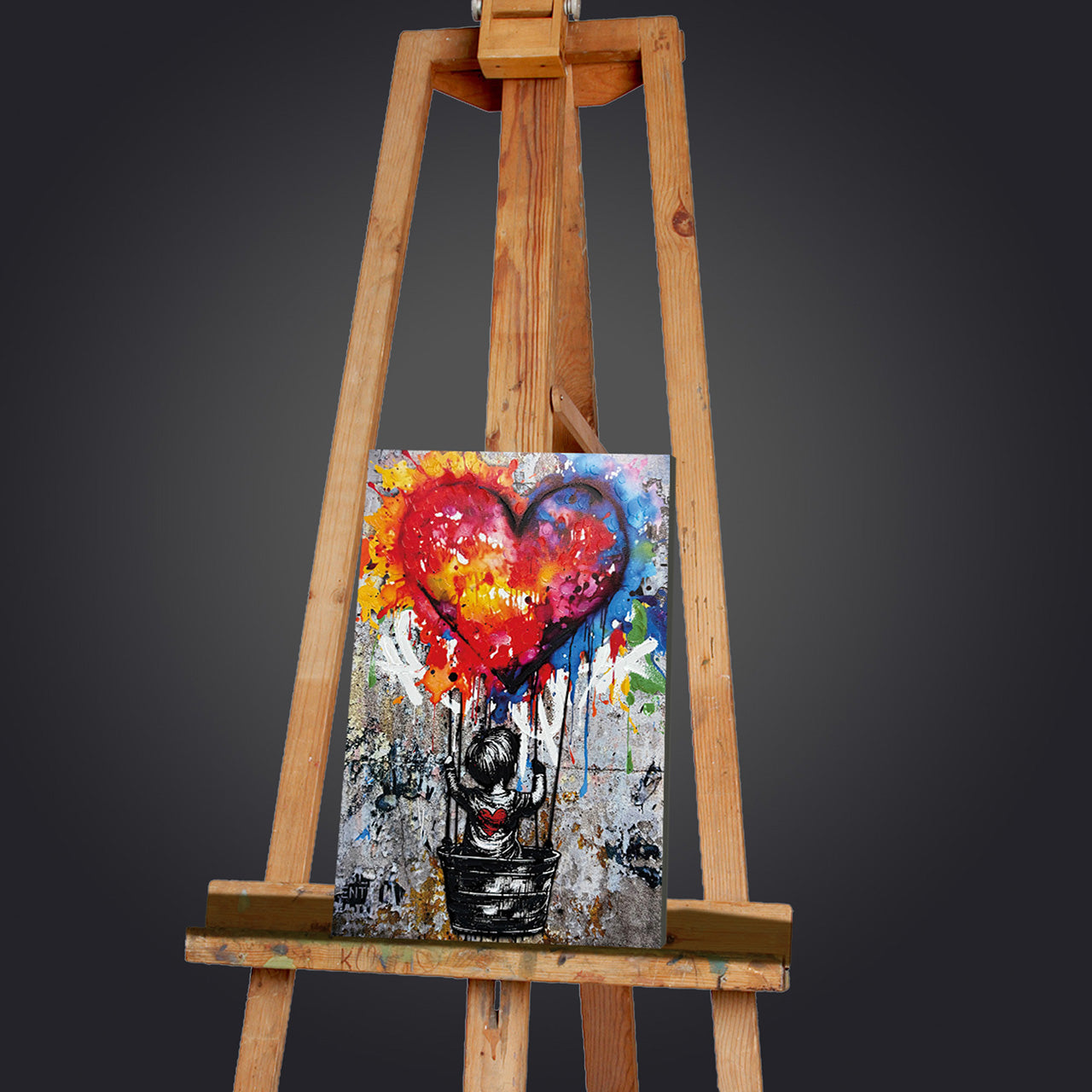 Painting Love Balloon