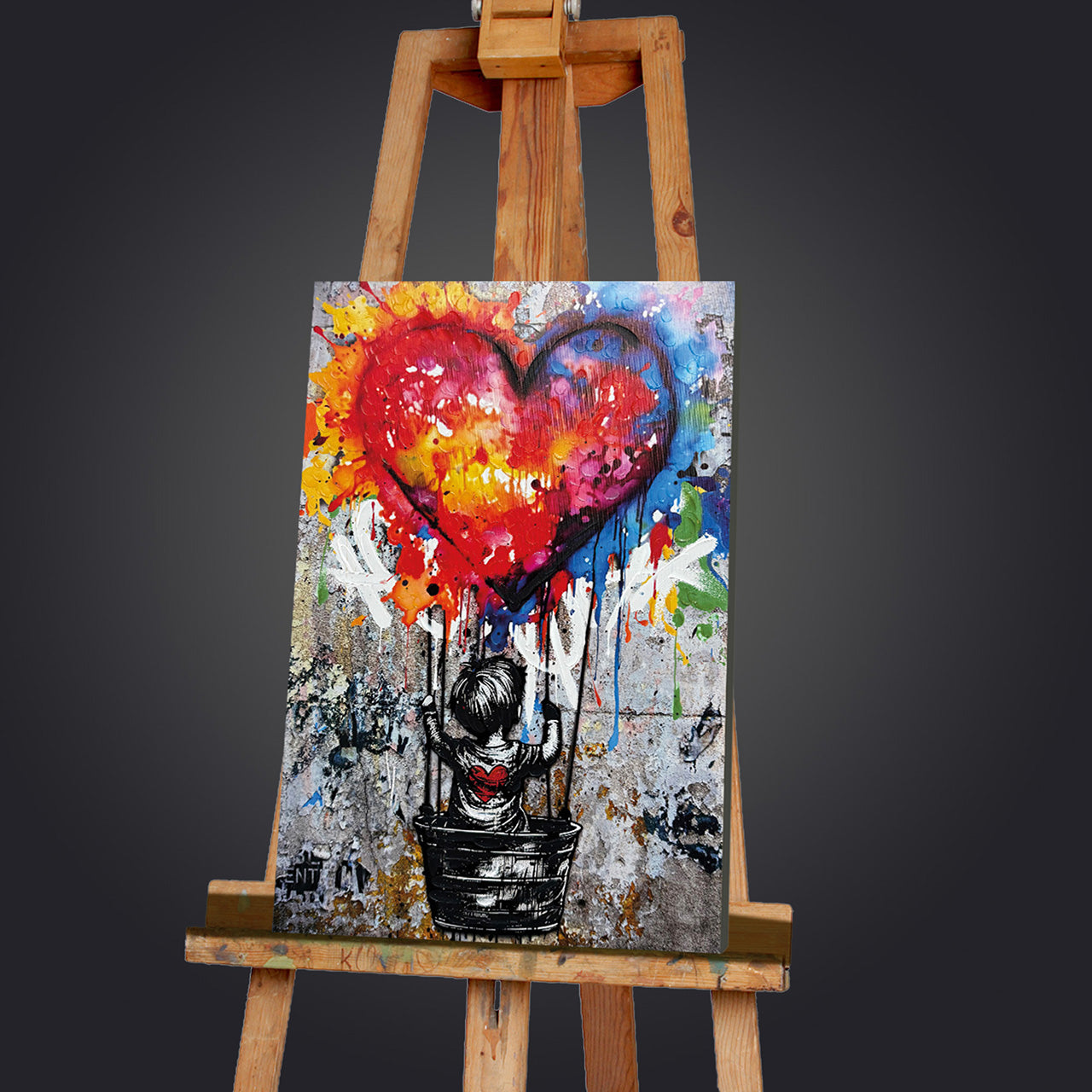Painting Love Balloon