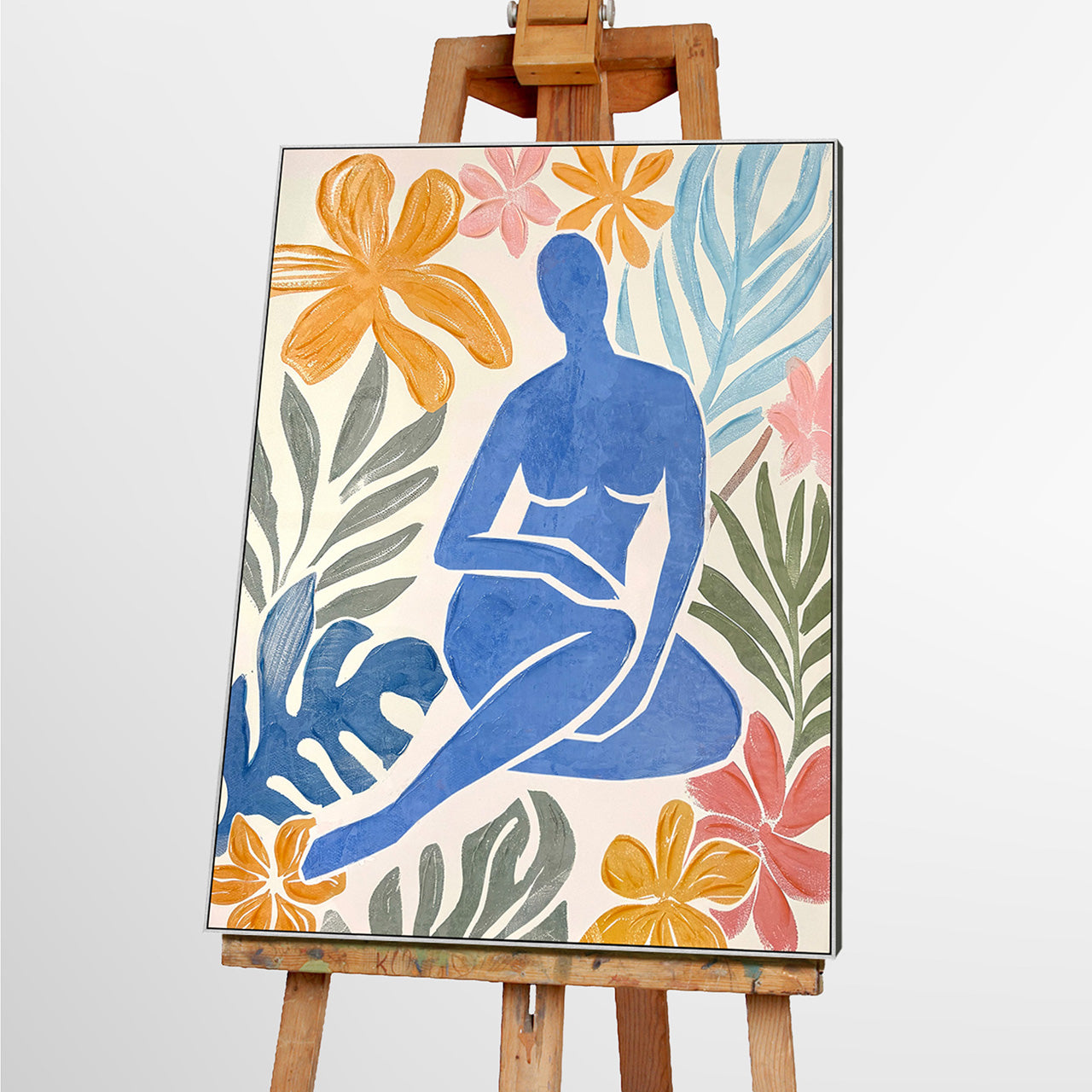 Gemälde Matisse-inspiriert Blauer Akt