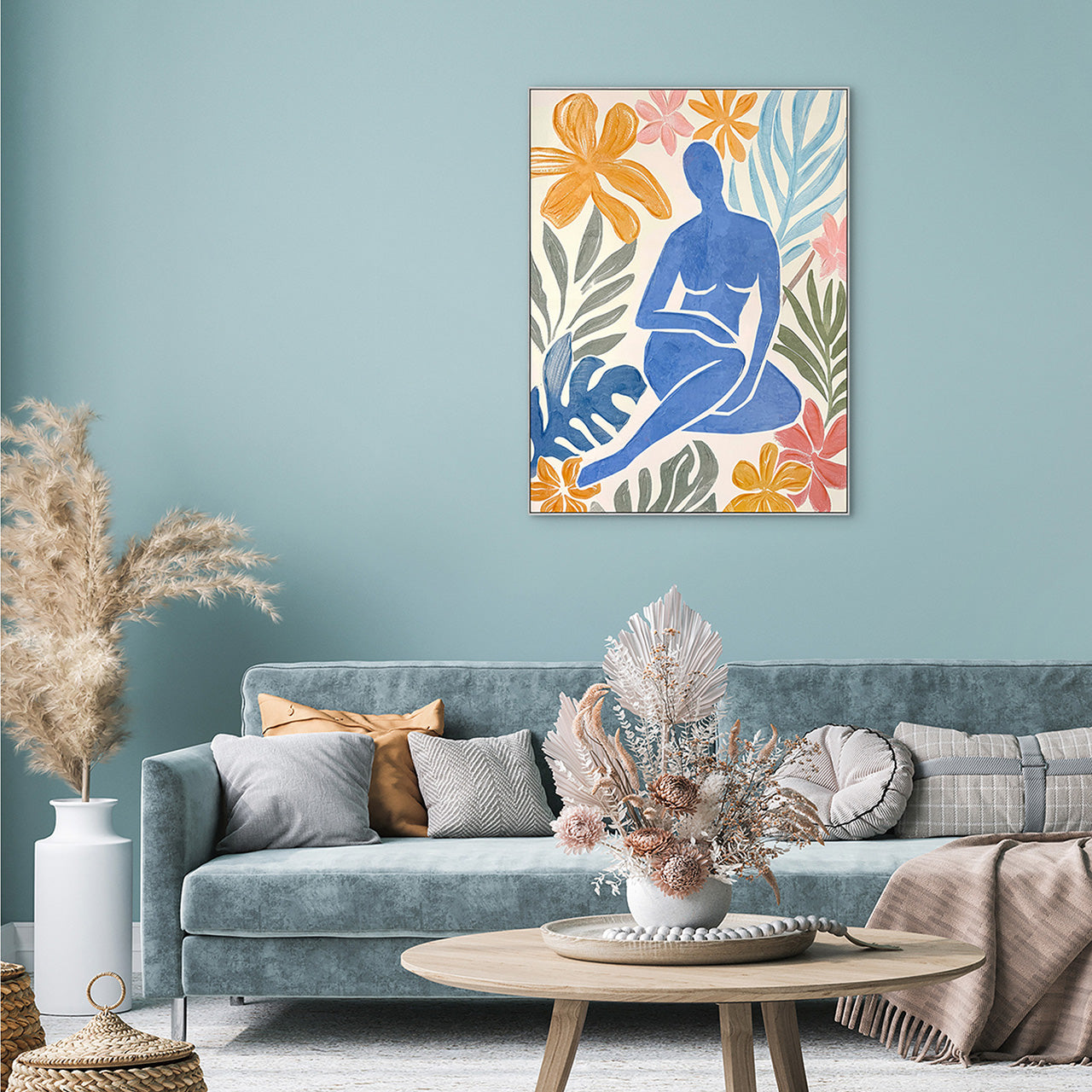 Painting Matisse-inspired Blue Nude