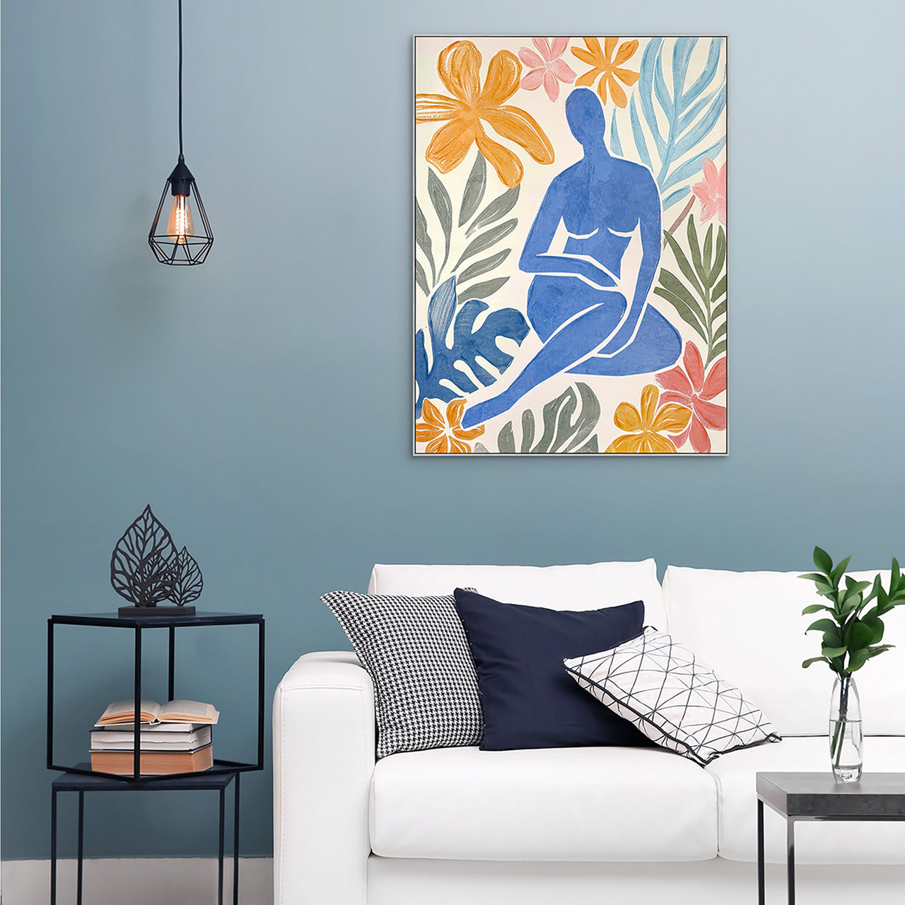 Painting Matisse-inspired Blue Nude
