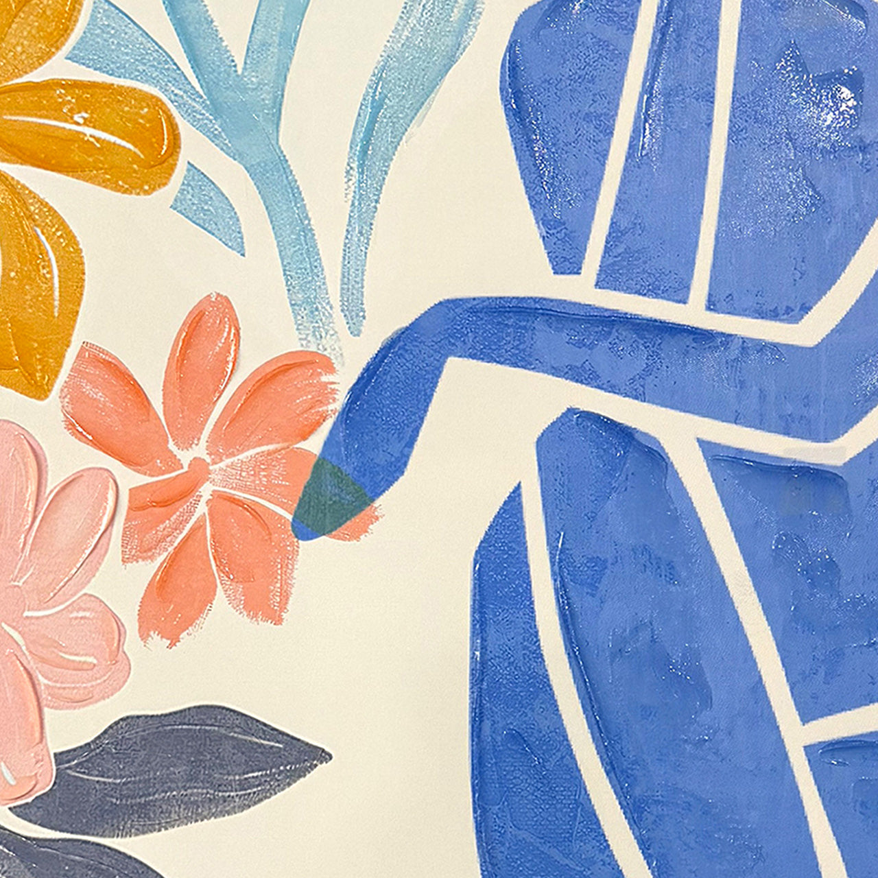 Matisse-inspired Blue Nude Painting