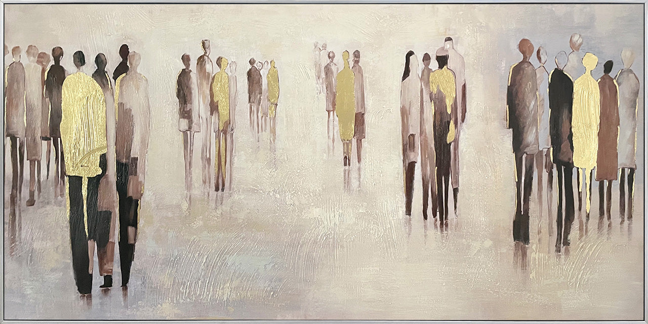 Gemälde Gold People