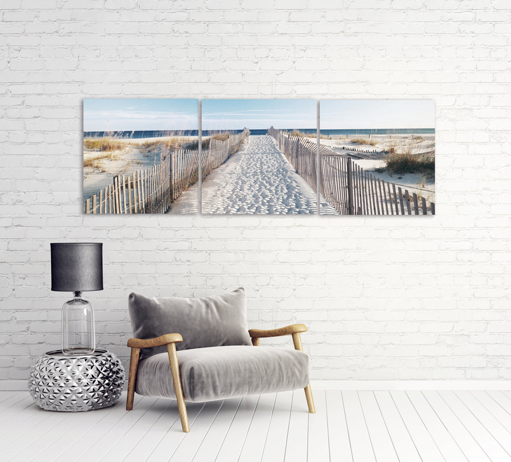 tableau en verre Le chemin vers la plage