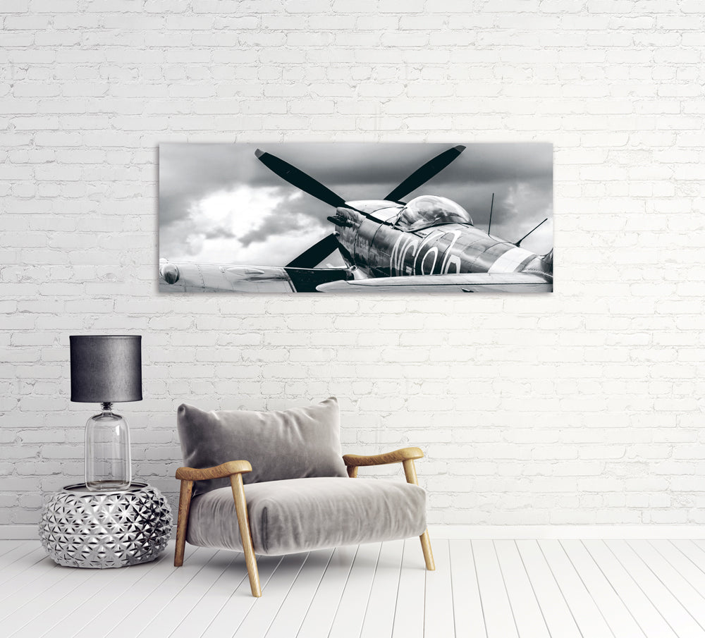 Tableau en verre Avion à hélice