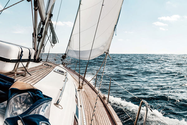 tableau en verre voilier