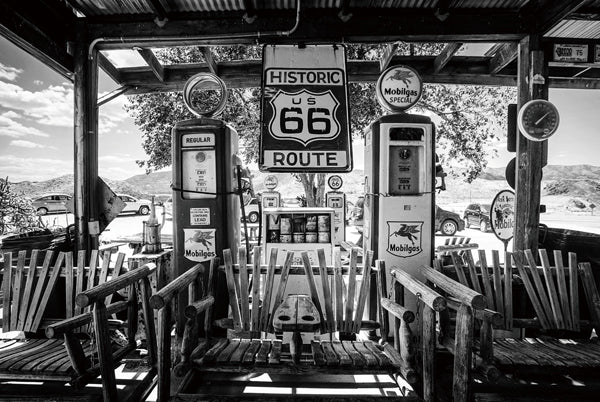 photo sur verre Route 66