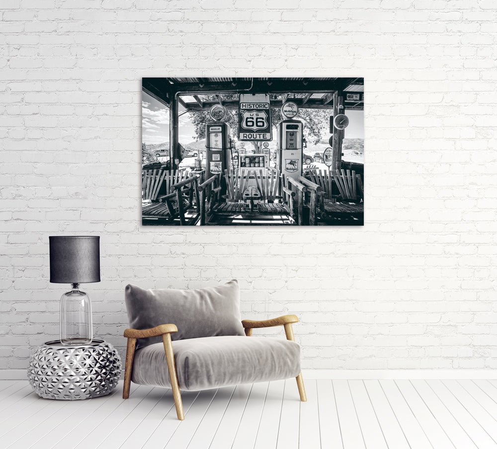 photo sur verre Route 66