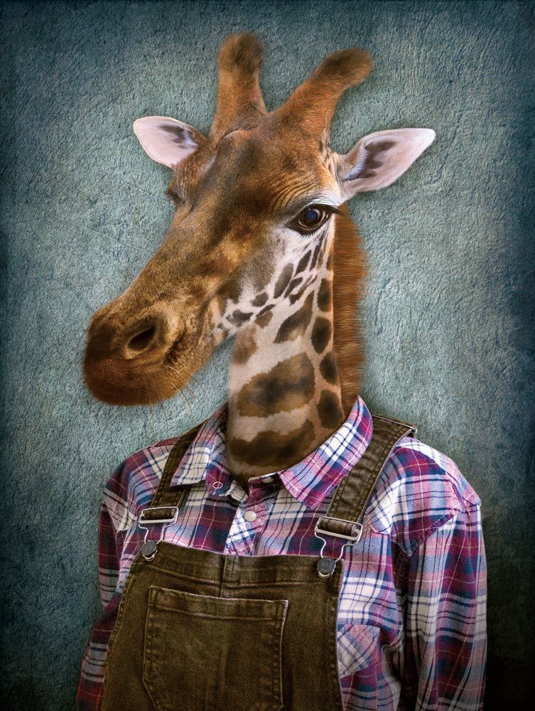 Giraffe with Dungarees