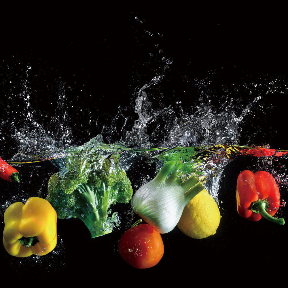 Tableau en verre Splash Légumes