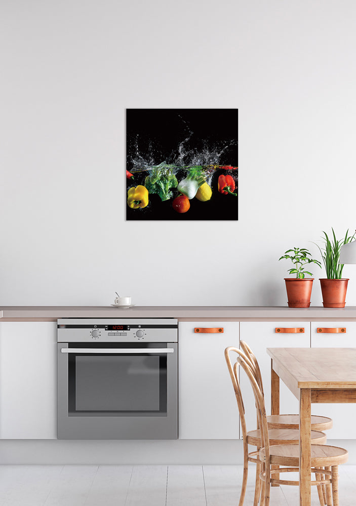 Tableau en verre Splash Légumes