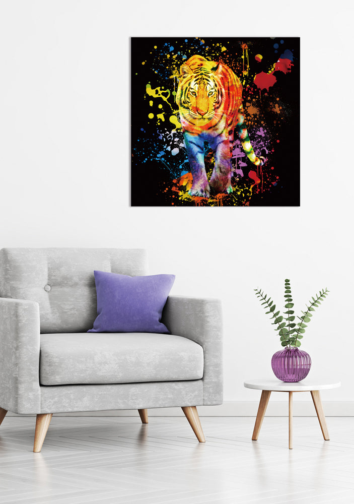 Tiger im Farbenspiel