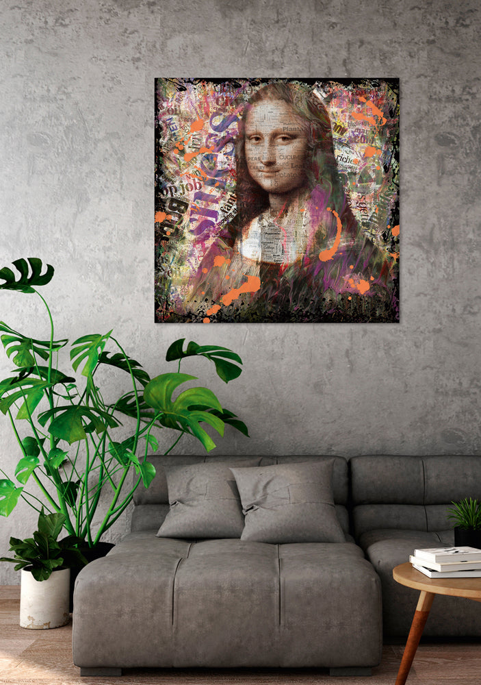 tableau en verre Lisa moderne