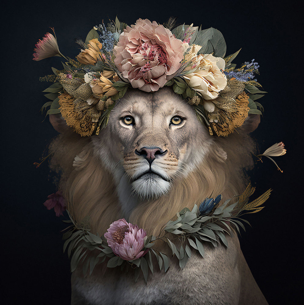 tableau en verre Roi des Fleurs