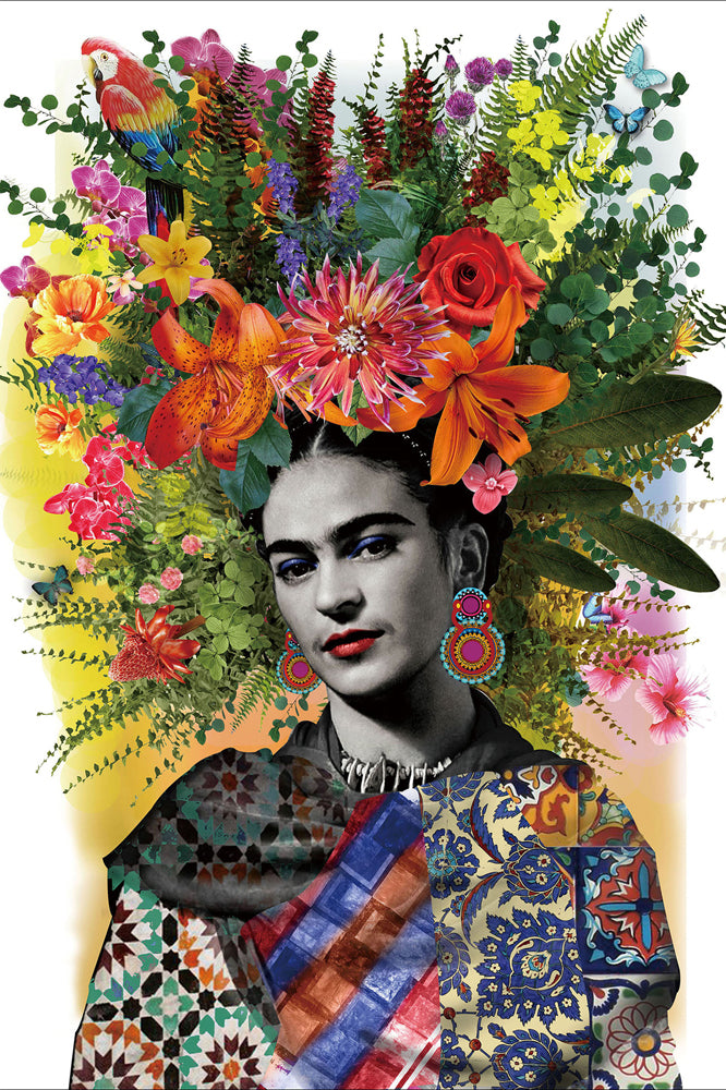 tableau en verre Fleurs du Mexique