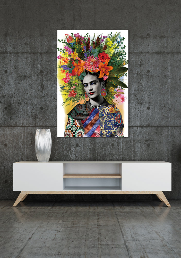 tableau en verre Fleurs du Mexique