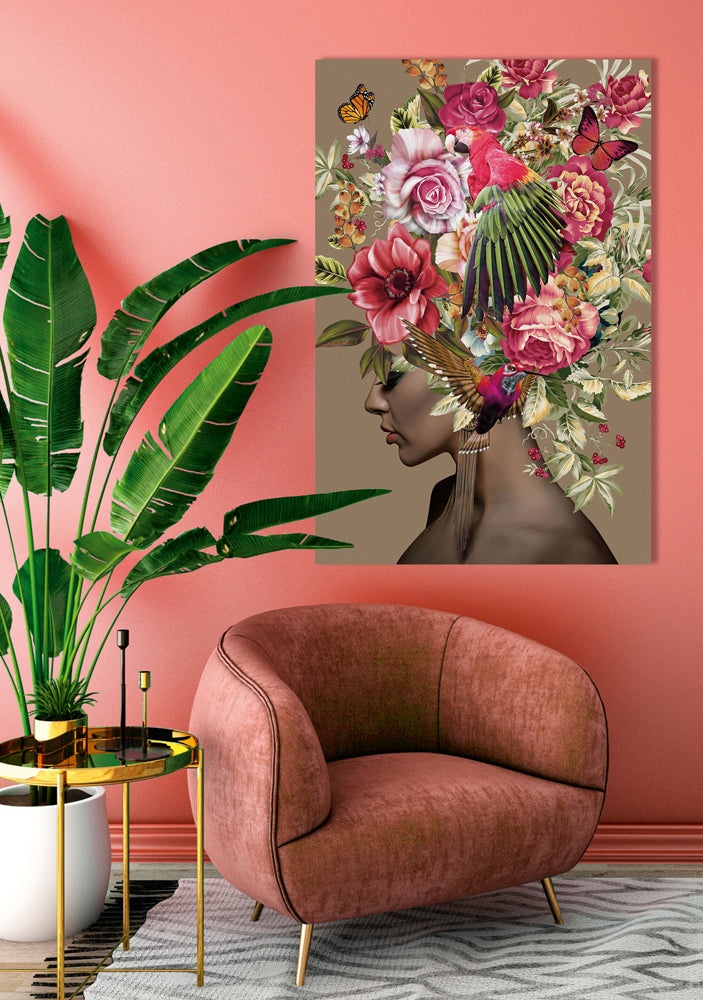 tableau en verre beauté naturelle