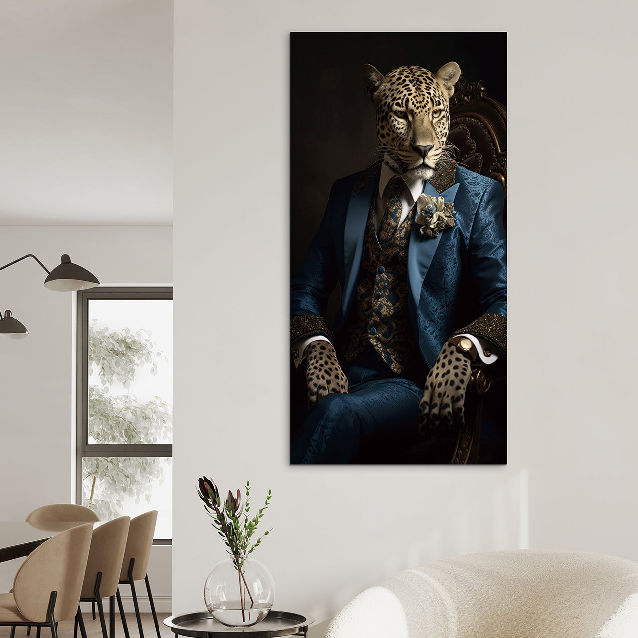 tableau en verre Léo Dandy