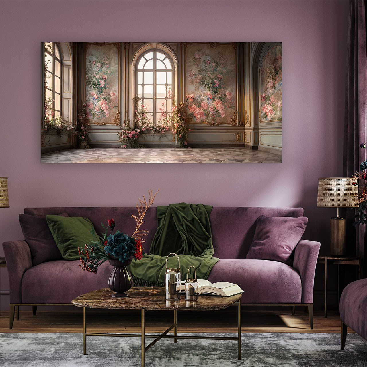 glass picture Flower Place