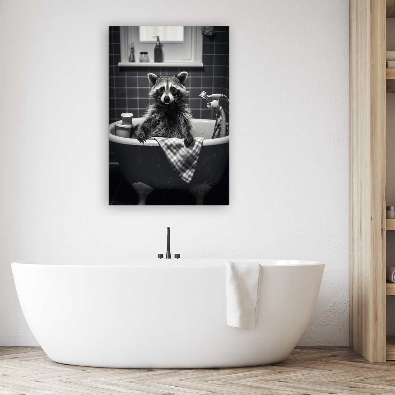 Tableau en verre Raton laveur !