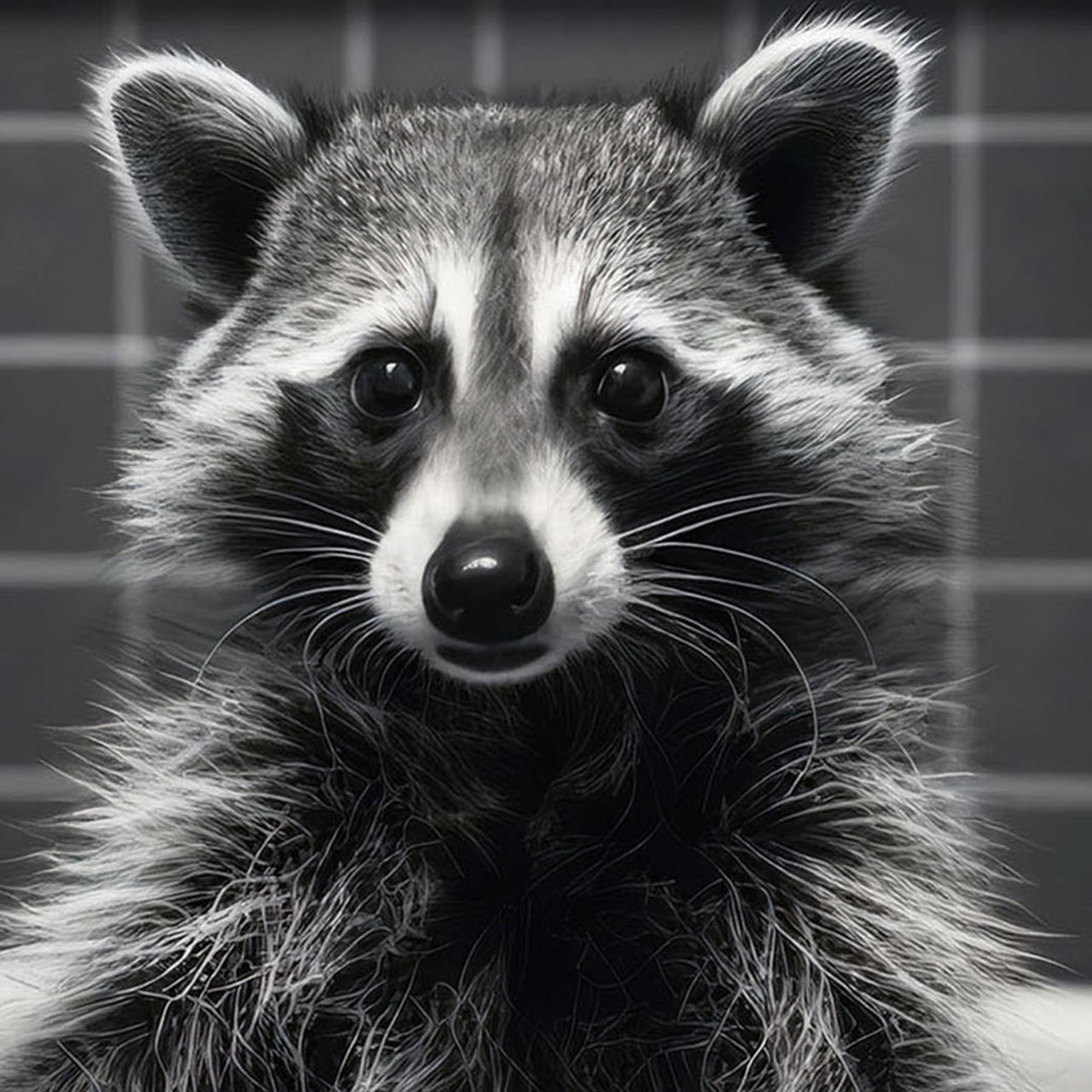 Tableau en verre Raton laveur !