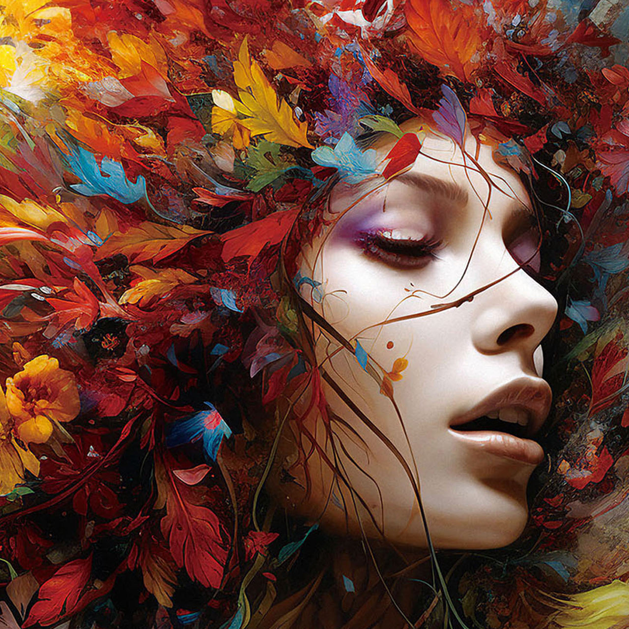 tableau en verre Rêve de fleurs