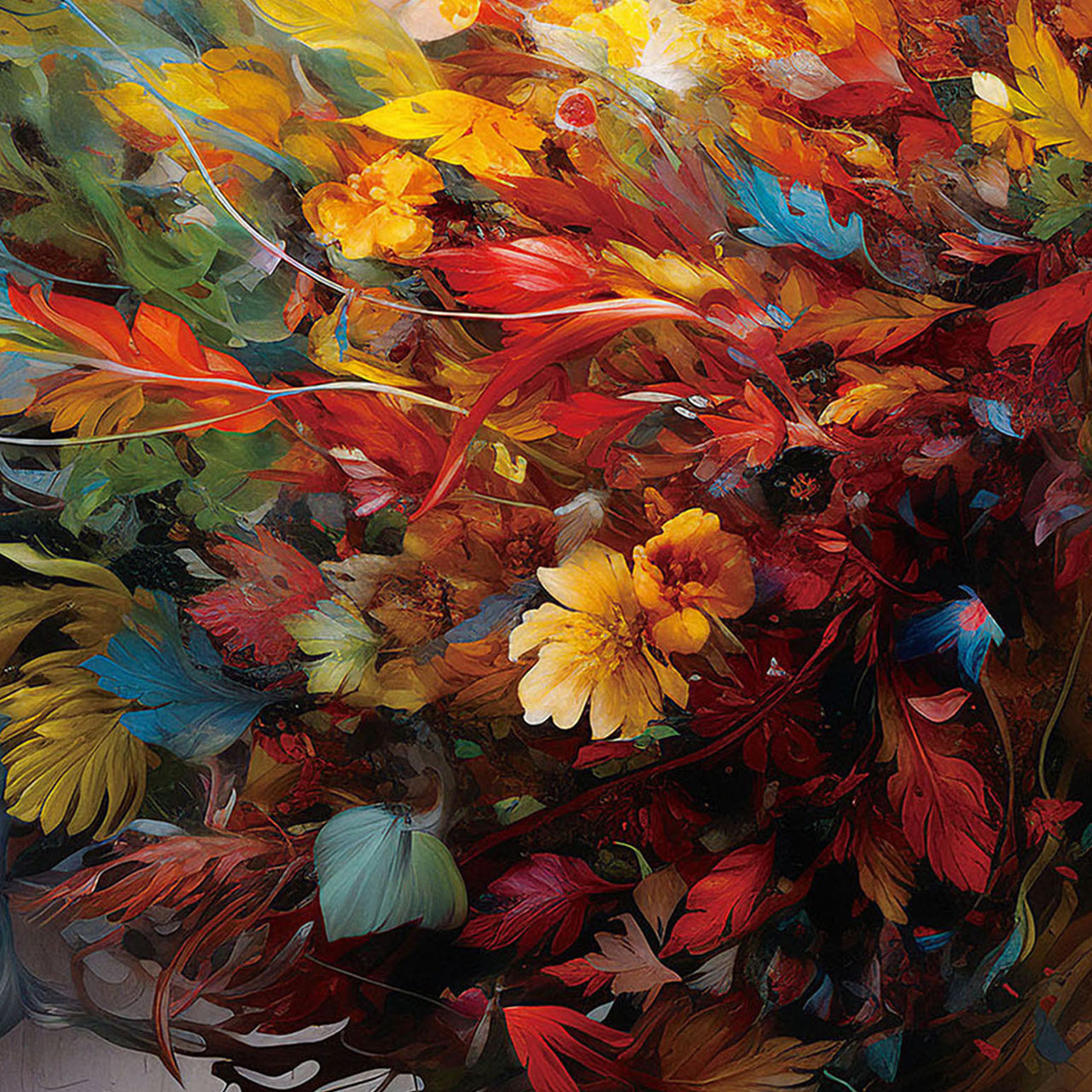 tableau en verre Rêve de fleurs