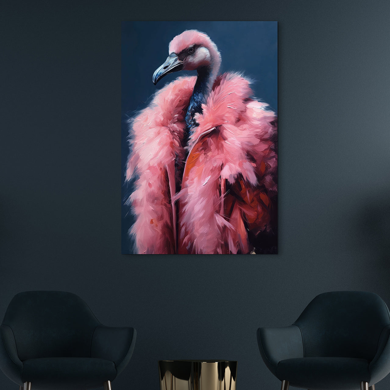 tableau en verre Glamour en rose