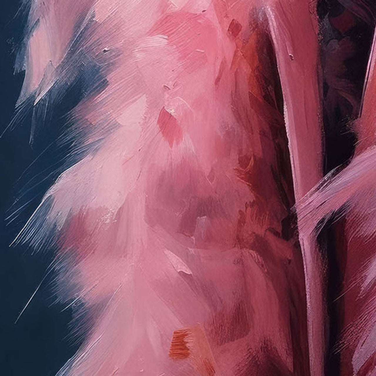 tableau en verre Glamour en rose