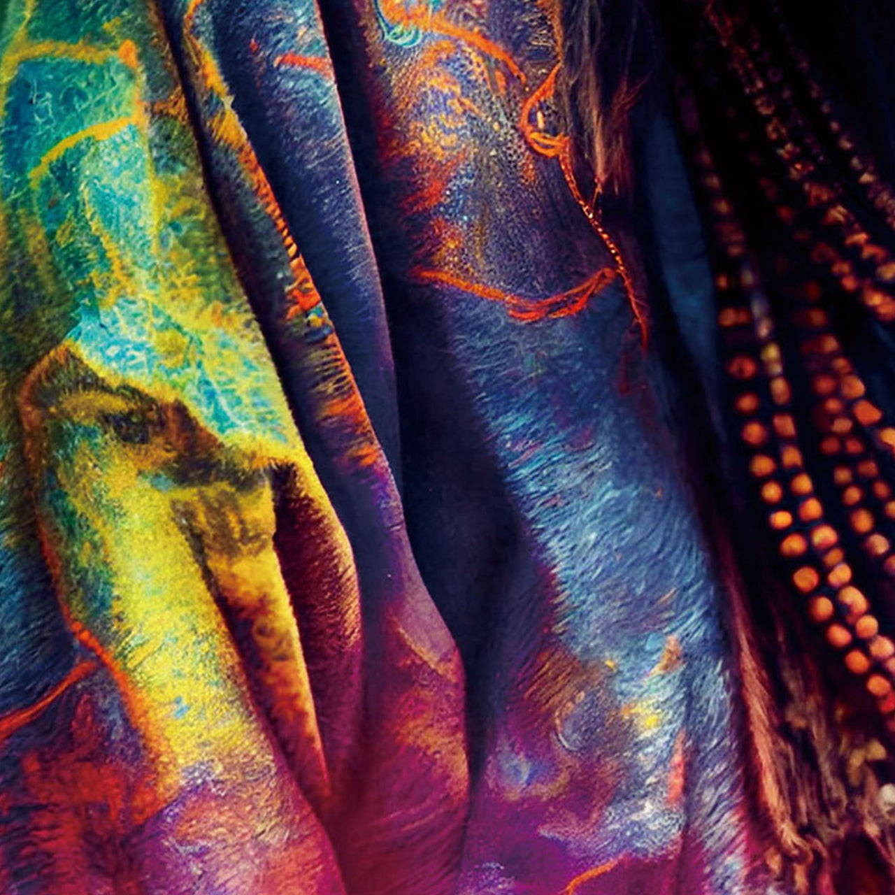 tableau en verre style hippie