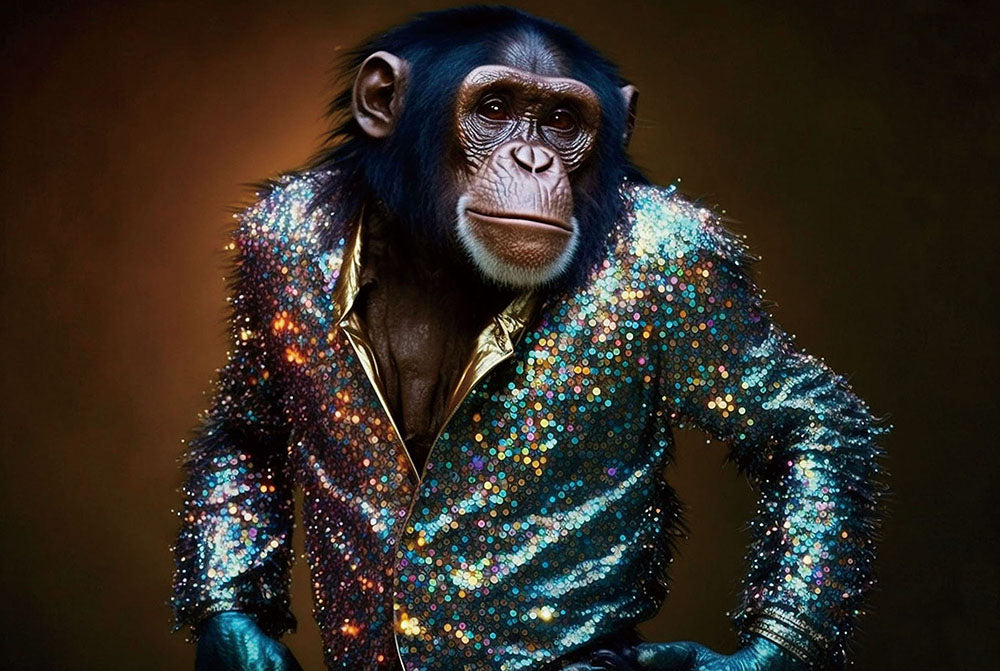 image en verre Saupoudrer de paillettes