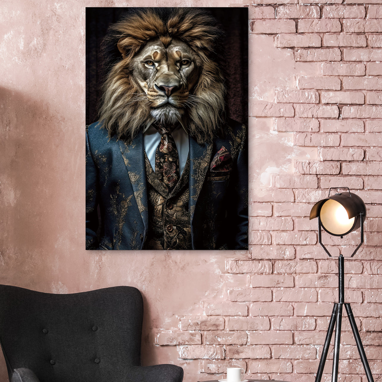 Glasbild Lion's Club