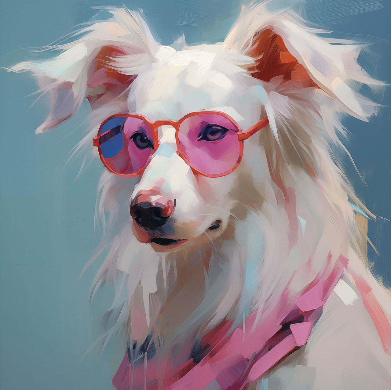 tableau en verre Cool Pink Summer